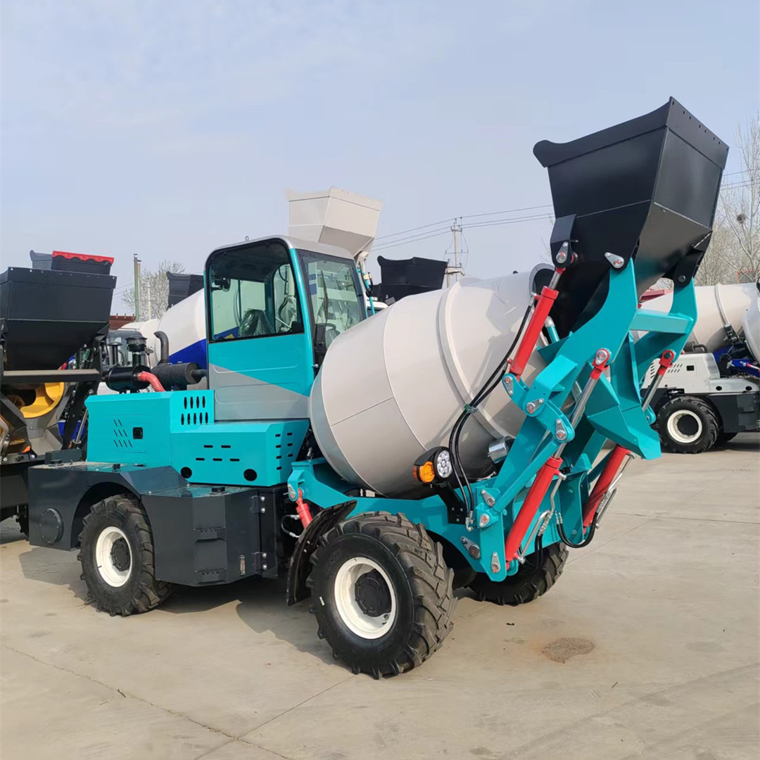 self-loading concrete mixer truck 1.5m³, 2.6m³，3.5m³，4m³ OEM color 